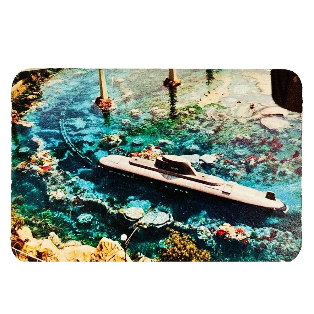 1960's Vintage Disneyland Postcard Submarine Voyage Tomorrowland Hallmark PDL 28 - Picture 3 of 4